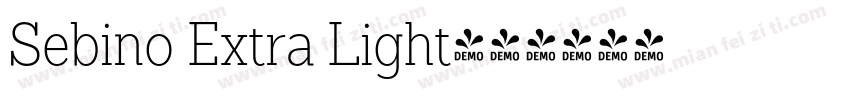 Sebino Extra Light字体转换